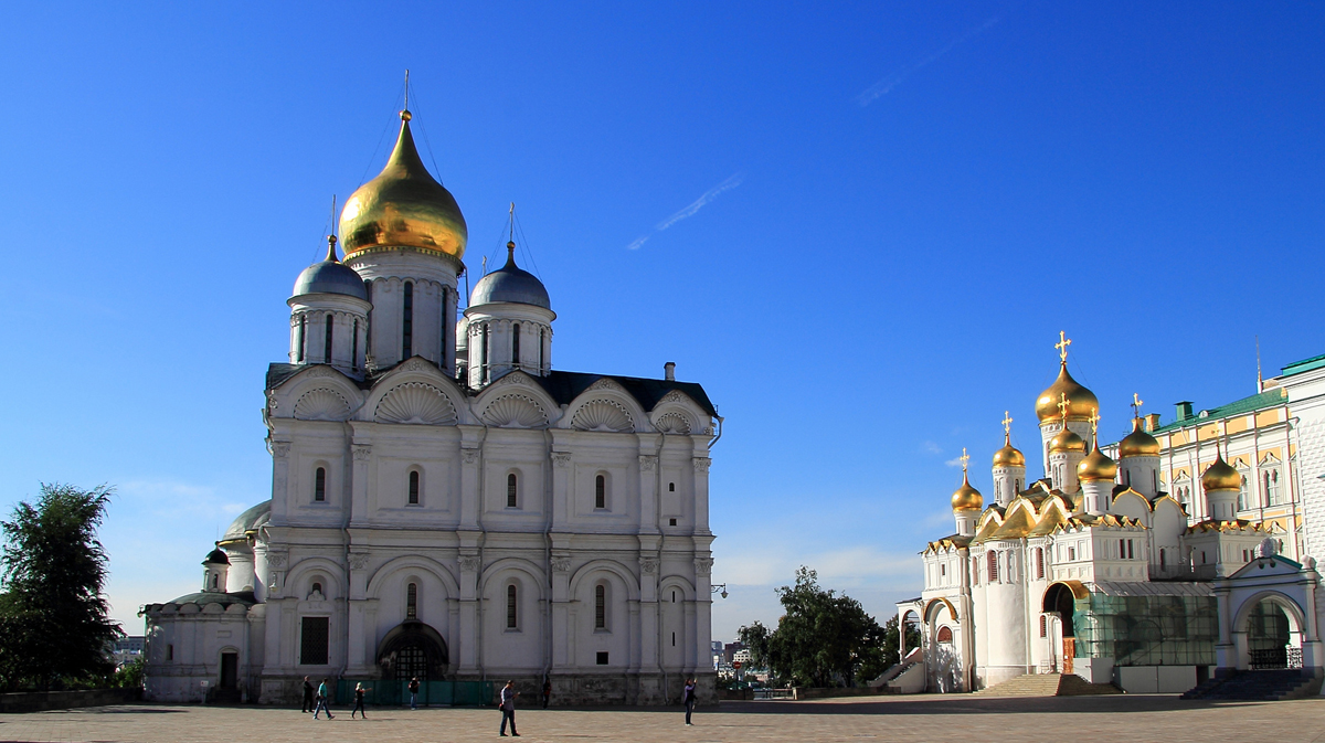 Интерьер архангельского собора московского кремля