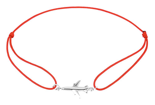 Браслет «Airplane Red» (Серебро 925)